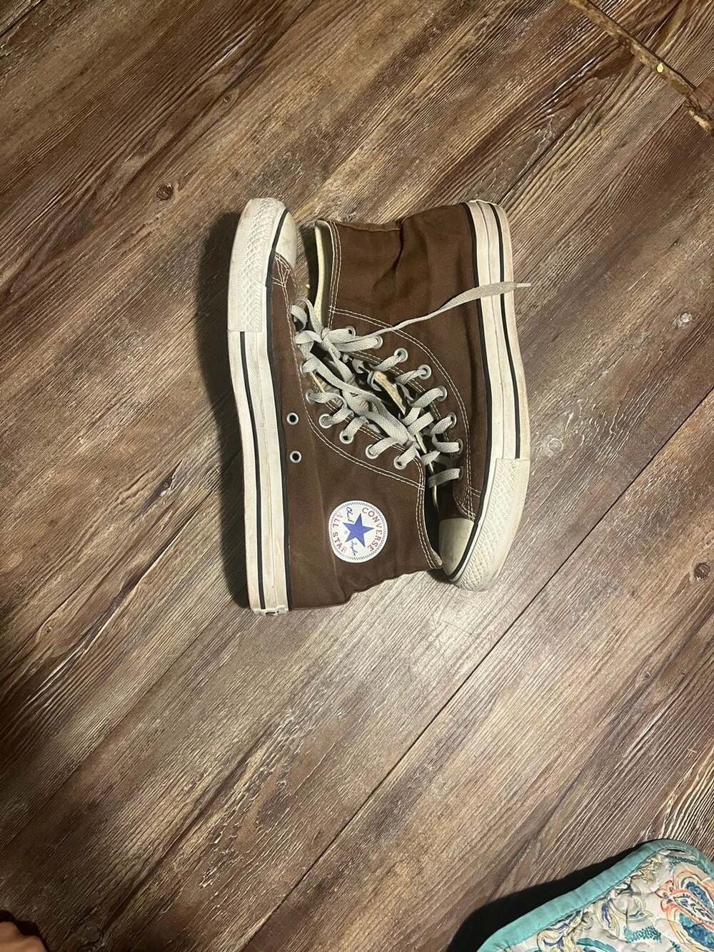 Converse Chuck Taylor All Star High Top Size 10 Brown Canvas Sneakers - Picture 2 of 8
